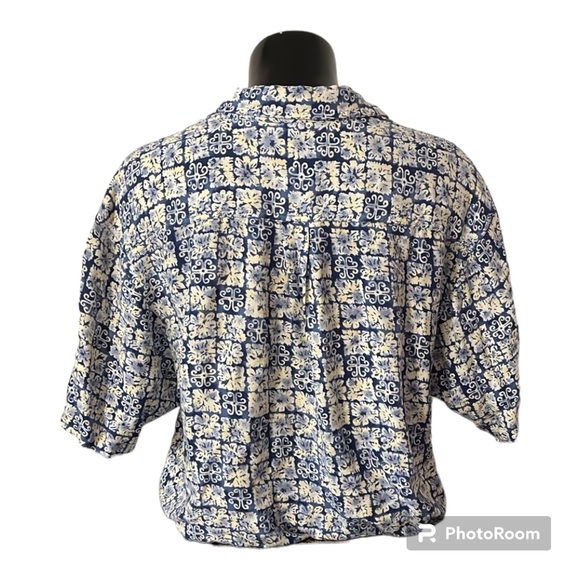 Short Sleeve Button Down Shirt | Christopher Rand | Men’s Large | 100% Rayon - Picture 2 of 5